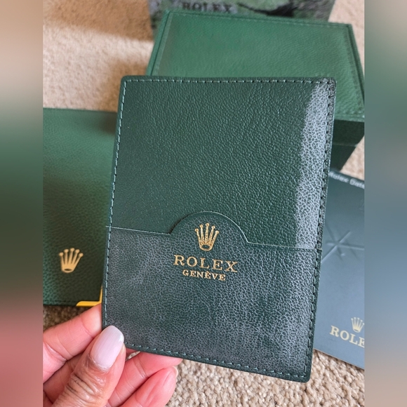 Rolex Oyster Green and Brown Decorative Box - Picture 7 of 11